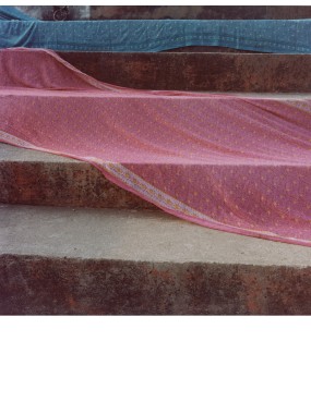 Sarees drying at Narmada...